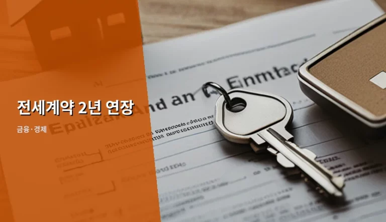 전세계약 2년 연장 방법과 갱신청구권 활용 가이드