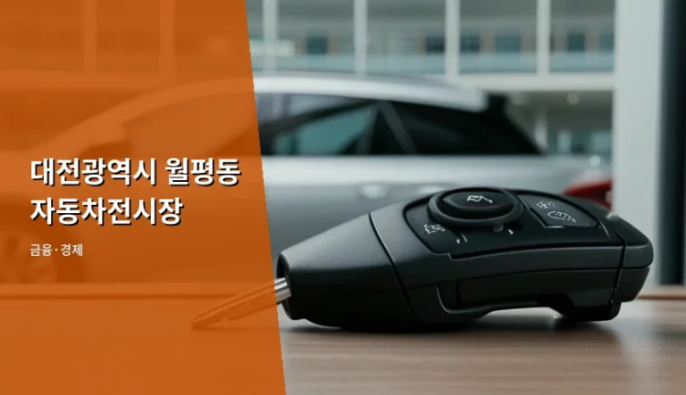 대전광역시 월평동 자동차전시장 이전 현황과 중고차 구매 가이드