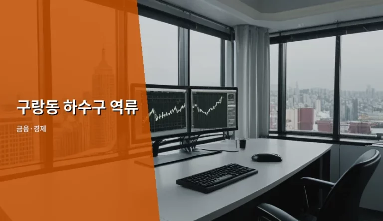 구랑동 하수구 역류 원인과 보상 비용 및 해결 방법