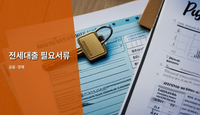 전세대출 필요서류 완벽 준비 가이드와 주의사항