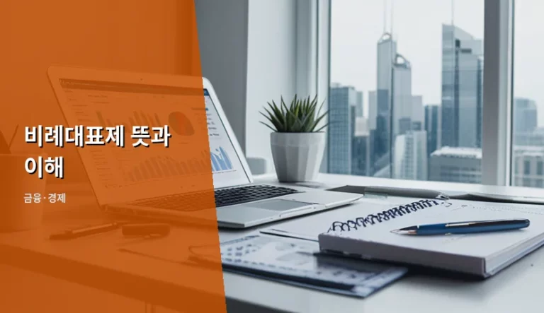 비례대표제 뜻과 이해 및 투표 방식 가이드